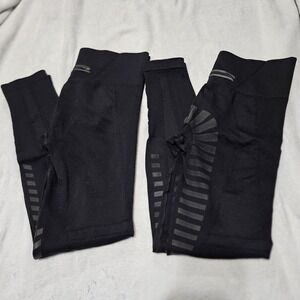 GOODE RIDER Leggings Lot Black Full Seat Silicone Grip Breeches Womens Medium